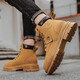 Changxiang Huili Martin Boots Herren Frühling und Sommer 2025 Neue Hochsportarten und Freizeitschuhe dicker alleiniger Leder wasserdichte Arbeitspeakschuhe Männer gelb 42