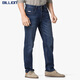 Billion Stretch Jeans Slim Slim Spring Rectivo Spring y Autumn Four Seasons Four Seasons Fácil de usar pantalones casuales de alta gama 683 Blue oscuro 81 Longitud interna 29 (2.29 pies)