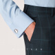 MSKOO 2022 Men's Formal French Shirt Cufflinks Crystal Blue Enamel Men's Shirt Cuff Cuffs Cuff Nails Gift Box Exclusive Customized Engraving Service Blue MC-8046