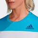 阿迪达斯（adidas） 短袖速干休闲运动训练羽毛球网球乒乓球吸汗透气运动T恤FT9715 白蓝色FT9715 M