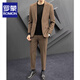 Luo Meng Autumn and Winter Casual Suit Jacket Men's Korean Slim Small Suit Jacket Trendy High-End Handsome Formal Top Black Single-piece Suit XL