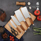 Zhang Xiaoquan Knife Set Kitchen Set Knife Cutting Knife Cutting Knife Bone Cutting Knife Multi-purpose Kitchen Fruit Knife Screws Knife Sharpener Six-piece Set + Zhang Xiaoquan Bamboo Board + Kitchen Scissors Set 8-piece Set