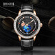 BEXEI Watch Men's Fully Automatic Mechanical Luminous Waterproof Watch Classic Silver-9227