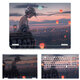 Kakayu Dell XPS13 9340 Sticker XPS13 9320/9315 Film XPS15 9530/9575 Body Film XPS17 9720 Laptop Shell Protective Film Style 10 (Order Message Model) ABCD Surface + Blue Light Radiation Tempered Glass Screen