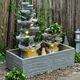 
Quanyun Rockery Fish Pond Waterfall Waterfall Waterscape Ornament Circulating Water Fish Tank Garden Balcony Fengshui Wheels Produce Money Landscape Decoration Length 1.81.83 Height]5052+9039+5010