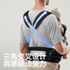 KUB baby waist stool baby strap two-in-one breathable lightweight shock-absorbing and anti-slip outdoor baby-holding artifact universal four seasons four seasons - waist protection and breathable-Xiayun Gray