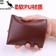 Cool Kangaroo new men's wallet short driver's license leather case men's card bag men's wallet wallet men's multi-function wallet men's school short black [Driving license wallet integrated with zipper inside]