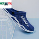 CARTELO trendy brand hole shoes two-wear men's beach shoes men's slippers summer bag-toe anti-slip sandals new style for men's 3881 blue 40