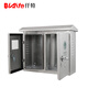 Qiante outdoor waterproof stainless steel distribution box three-phase electric meter metering box double doors with transparent glass windows on both sides 450*500*180 (201 material)