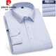 Pier Cardin Dad Dad Langarmed Hemd mittleren und älteren Xinjiang-Baumwollhemd-Hemd mit mittleren Alters im mittleren Alter, das das Hemd mit gerader Styling-Bottoms-Bottom-Style-Hemd 6623 38 ist