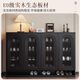 Qu Bainian solid wood shoe cabinet door entrance wall storage cabinet entrance cabinet storage cabinet small apartment simple storage cabinet solid wood 160cm shoe cabinet elegant black