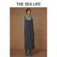 THE SEA LIFE欧海一生 连衣裙女24秋季柔软垂顺舒适优雅大方背心连衣裙C12211 苜蓿灰 S