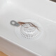 Home Story (KATEISTORY)STORY)STORY Hair Filter Sewer Sink Anti-clogging Bathroom Rubber Floor Drain Cover Beige Large Thickened Model