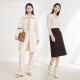 EP Yaying Women's Clothing Yak Polo Collar Metal Button Sweater Shopping Mall Same Model 9913A White M