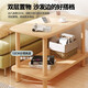 Table d'appoint Feiwang Tengda, table basse, armoire latérale, armoire d'angle, petite table, canapé latéral simple, petite couche multifonction de rangement à double couche