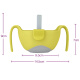 b.box infant and toddler double handle three-in-one straw bowl bbox children's tableware snack bowl yellow gray