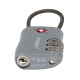 RESET small password lock padlock TSA password padlock going abroad security inspection luggage bag lock steel cable lock business gray R-076