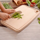 Dalefeng solid wood paint-free chopping board log chopping board household chopping board with sink chopping board panel JM4030 beech chopping board 40*30*2cm