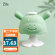 Ziza Baby Mushroom Teether Cute Cow Teething Baby Anti-Eating Hand Artifact Bite Glue Stick Children's Soothing Toy Full Silicone for 6 Months and More Can Be Boiled Cute Cow (Green)