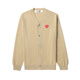 
PLAY COMME DES GARCONS CDG IT Kawakubo Rei INVADER joint men's knitted cardigan BKX/Black S