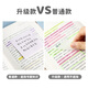 Notas adhesivas de luz de la mañana notas pegajosas transparentes Los estudiantes usan marcas clave para mascotas notas pegajosas impermeables pegatinas de papel n veces calcomanías notas manuales de marca pueden desgarrar notas y escribir memorandos como desee. Libros de gran tamaño 5 (YS-653)