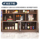Shousheng red wine cabinet display cabinet living room partition display rack wine rack tea household wine cabinet floor cabinet display tobacco cabinet container recommended wilderness oak color丨four doors丨140*180