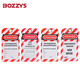 BOZZYS safety sign universal custom industrial lockout and tagout safety warning no operation energy isolation 146*75MM universal Chinese BD-P01 (5 photos)