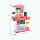 [70% new] Bainshi Children's toys Boys Girls toys Role-playing Parent-child interaction house kitchen toys Real water strip spray B133 Pink
