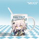 Yingtang morgen Arche umgeben Q Version W KELSICATI WASSER MOUM MILK MILK TURKEM GRÖSSE WASSER TRINK WASSER CUP XR723 SAGA Exquisite Tasse [Tassen + Löffel]