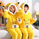 ROUCHEN (ROUCHEN) autumn and winter children's pajamas boys and girls flannel home clothes medium and large children cartoon thickened warm suit home clothes KAY166 Pikachu velvet 16 sizes 130-140CM