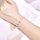 Sangma Star Love Silver Bracelet for female students, sweet fashion jewelry, birthday gift for girlfriend, Star Silver Bracelet (certificate)