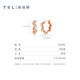 Xie Ruilin (TSL) 18K rose gold earrings Yueji series simple color gold earrings earrings for women AG682 k gold earrings