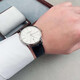 [Second-hand 99 new] Vacheron Constantin watch men's watch inheritance series 40mm diameter 18k gold automatic mechanical large three-pin casual business second-hand luxury watch famous watch watch clock 85180/000G-9230 Platinum silver white disc single watch