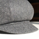 Hundred Hat King Autumn and Winter Wool Woolen Octagonal Hat Men's Middle-aged and Elderly Hats Old Man Hats Old Man Hats Grandpa and Dad Hats Dark Gray Extra Small Size (54)