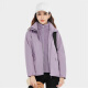 Chaqueta Simboo para hombres, pelaje de tres en uno a prueba de viento y tibio con alpinismo de terciopelo y esquí al aire libre 12805 Purple-Women S
