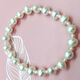 Drops of water form freshwater pearl bracelets, retractable elastic rope pearl bracelets, easy to wear and practical gifts, 3-4mm+7-8mm white pearls