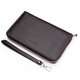 Oufan Kati Large Capacity Card Holder Men's Genuine Leather Card Holder Women's Business Card Holder Bank Card Card Holder Multi-Card Slot Storage Bag Document Bag Black