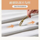 Xinfeiyu Velcro curtain gauze is light-transmitting and opaque, no need to punch holes to install bay windows, bedroom partitions, self-adhesive small window simple curtains, white - Venetian yarn - Velcro - free binding rope, width 0.7*1.0 height (including pleats) one piece