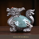Xixi Taitai Creative Purple Clay Lucky Dragon Turtle Tea Pet Ornament Boutique Opening Table Tea Ceremony Tea Play Accessories Tea Tray Decoration Ge Kiln Dragon Turtle