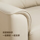 Lin's Home Genuine Cuero Sofá Sala de estar Top Capeta Sofá Sofá Pequeño apartamento Ligera de lujo de cuero italiano Muebles de cuero recto S196 Pearl Gray 3.22m