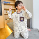Disney Pajamas Pajamas Primavera y otoño 2025 Nuevo temporada de algodón puro manga larga delgada de cuello redondo para niños