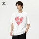 Kelme Round Neck T-Shirt Männer loser Sommer neuer purer Baumwollkurzärmel-Casual Football Trendy Cultural Shirt 9224TX1056 Weiß XL