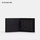COACH brand direct supply men's bag men's classic presbyopic wallet card holder gift box black CW344 birthday gift