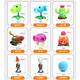Plant vs Zombies Children's Dolls Sunflower Glue Boy Toy Set Festival 686-8 Pea Shooter (dur)