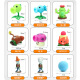 Plant vs. Zombie Children's Doll Sunflower Glue Boy Toy Set Children's Gift 686-97 Apple Mortar