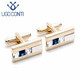 UGO CONTI original cufflinks for men 14K rose gold French shirt cuff button business sleeve nail custom lettering birthday gift gift box gold cufflinks
