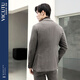 Vicutu Single Single Men's Wool Fashion Retro Business Butt Blazer VBS22310447 Gray Brown 165b