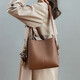 Viney Cowhide Bag Damenbeutel großer Kapazität Eimer Bag Leichte Luxus ein Schulter-Crossbody-Tasche Geburtstagsgeschenk Marke Geben Sie der Freundin Frau