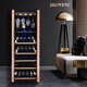 SILIWERE red wine cabinet, constant temperature wine cabinet, home red wine cabinet, living room wine cabinet, custom red wine cabinet, width 615 depth, 585 height, 1660 rose gold, 100 bottles, exclusive edition