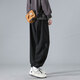 Dingfengbaoluo overalls men's autumn loose casual trousers with leg binding large size boys sports YK537 black XL